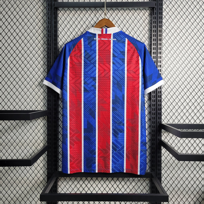 Camisa Bahia Away 23/24 Torcedor Masculina - Vermelho, Azul e Branco