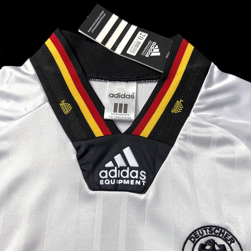 Kit Infantil Alemanha Home Retro 1992 Adidas Unissex - Branco