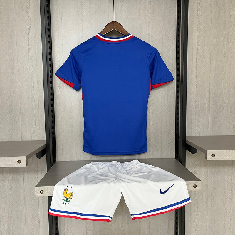 Kit Infantil França Home 24/25 Torcedor Nike Masculina - Azul