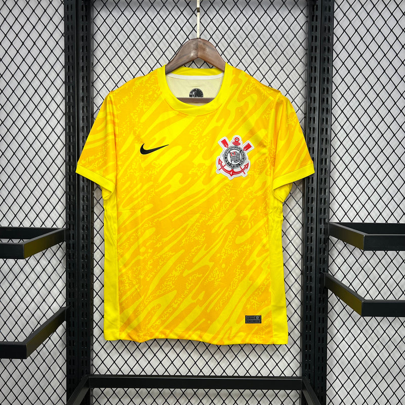 Camisa Corinthians Goleiro 24/25 Torcedor Nike Masculina - Amarelo