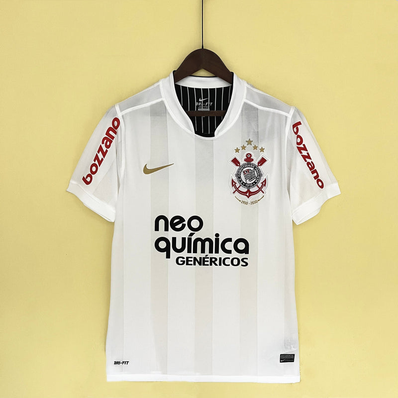 Camisa Corinthians Retro Home 09/10 Torcedor Nike Masculina - Branca