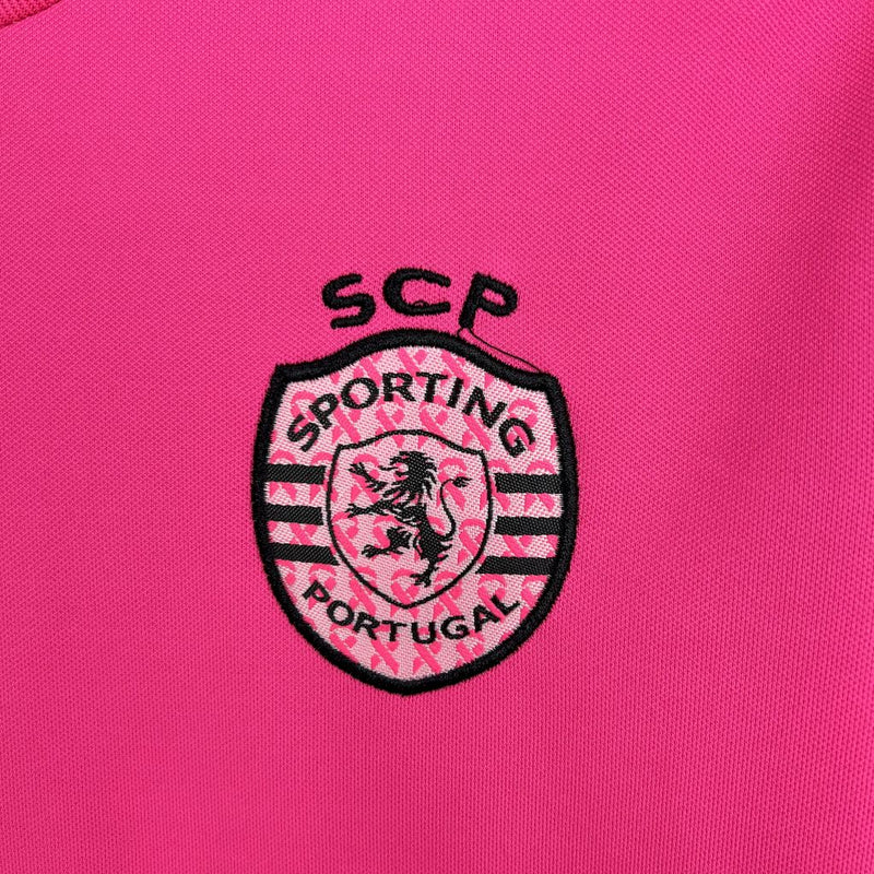 Kit Infantil Sporting Outubro Rosa 24/25 Unissex Nike - Rosa