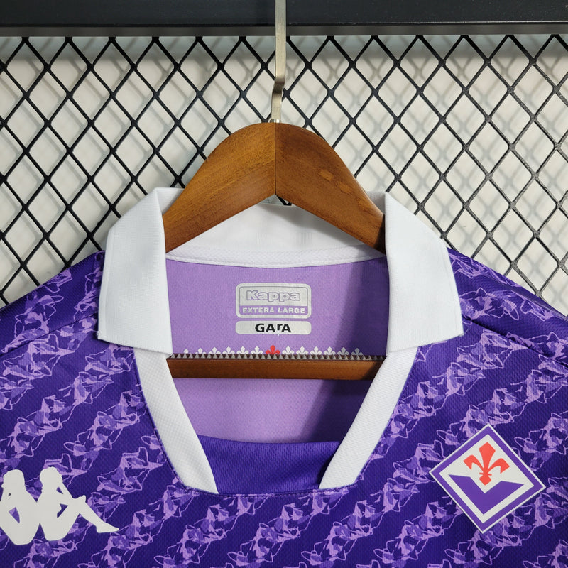 Camisa Fiorentina Home 23/24 Torcedor Kappa Masculina - Roxo