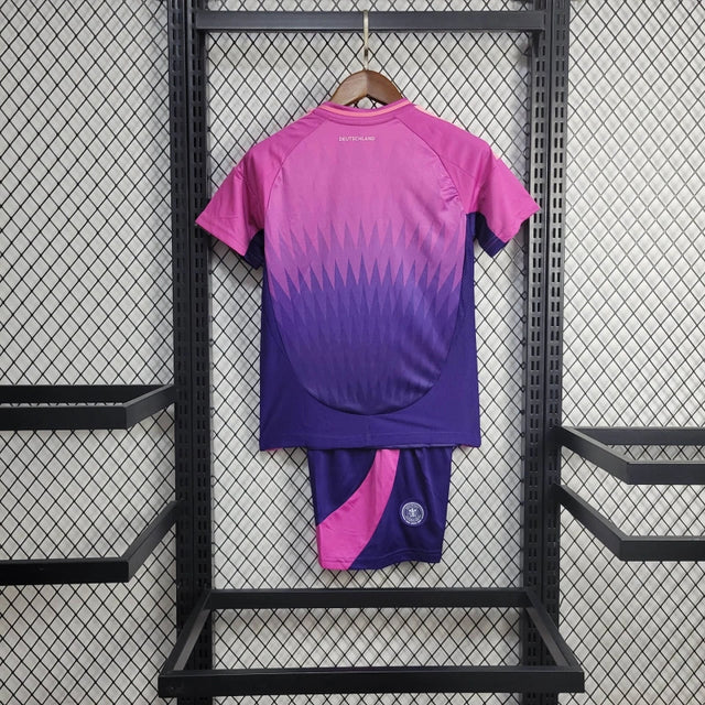 Kit Infantil Alemanha Away 24/25 Adidas Unissex - Rosa