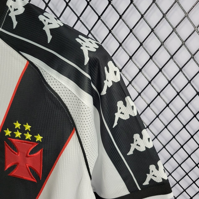 Camisa Vasco Da Gama Away Retrô 2000 Kappa Masculino - Branca e Preta