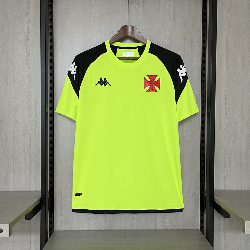 Camisa Vasco da Gama Treino 24/25 Kappa Masculina - Amarelo Claro