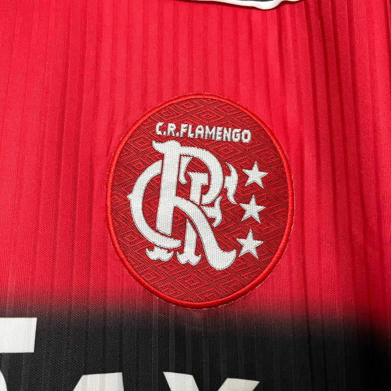 Camisa Flamengo Home Retro 1997 Torcedor Umbro  Masculina - Vermelho e Preto