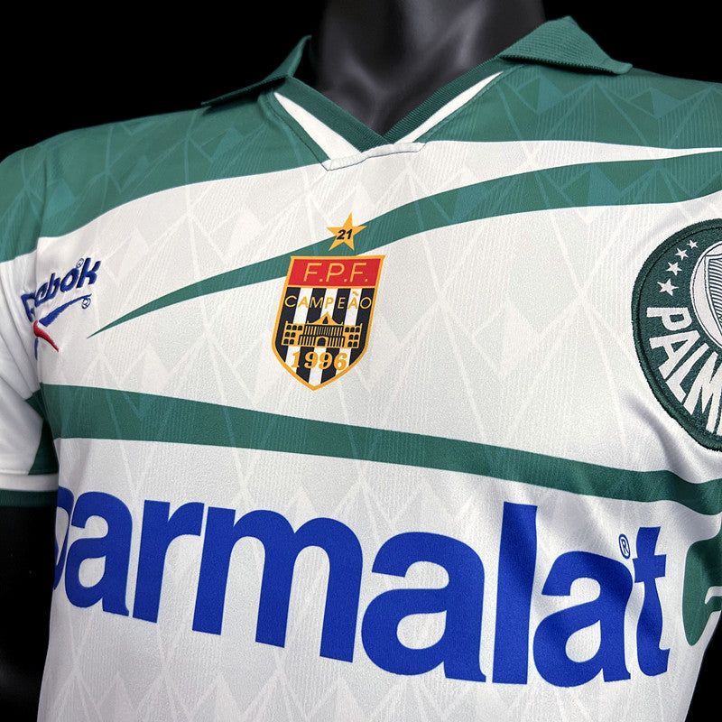 Palmeiras Third Retro 1996 Reebok Masculino - Branca e Verde