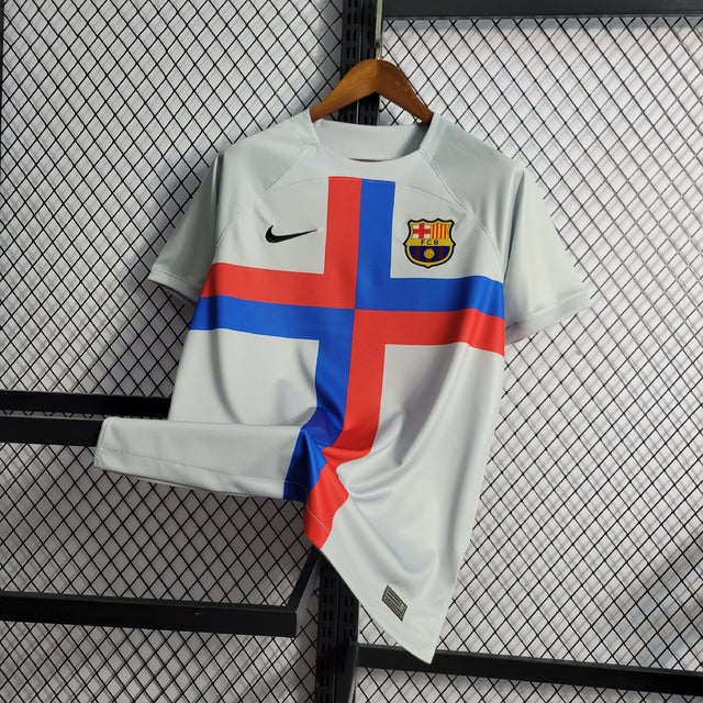 Camisa Barcelona Third 22/23 Torcedor Nike Masculina - Cinza