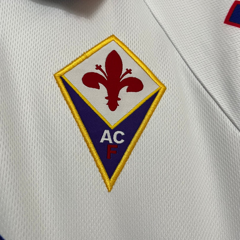 Camisa Fiorentina Away Retro 95/96 Torcedor Fila Masculino - Branco e Roxo