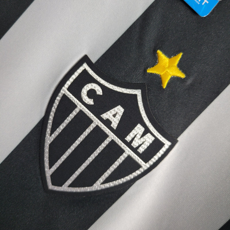 Camisa Atlético Mineiro Retro Home 16/17 Torcedor Masculino - Preto e Branco
