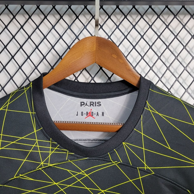 Camisa PSG Fourth Manga Longa 22/23 Torcedor Nike Masculina - Preto e Amarelo