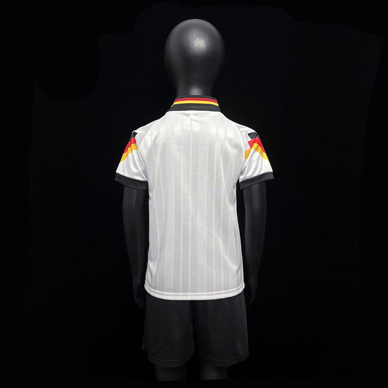 Kit Infantil Alemanha Home Retro 1992 Adidas Unissex - Branco