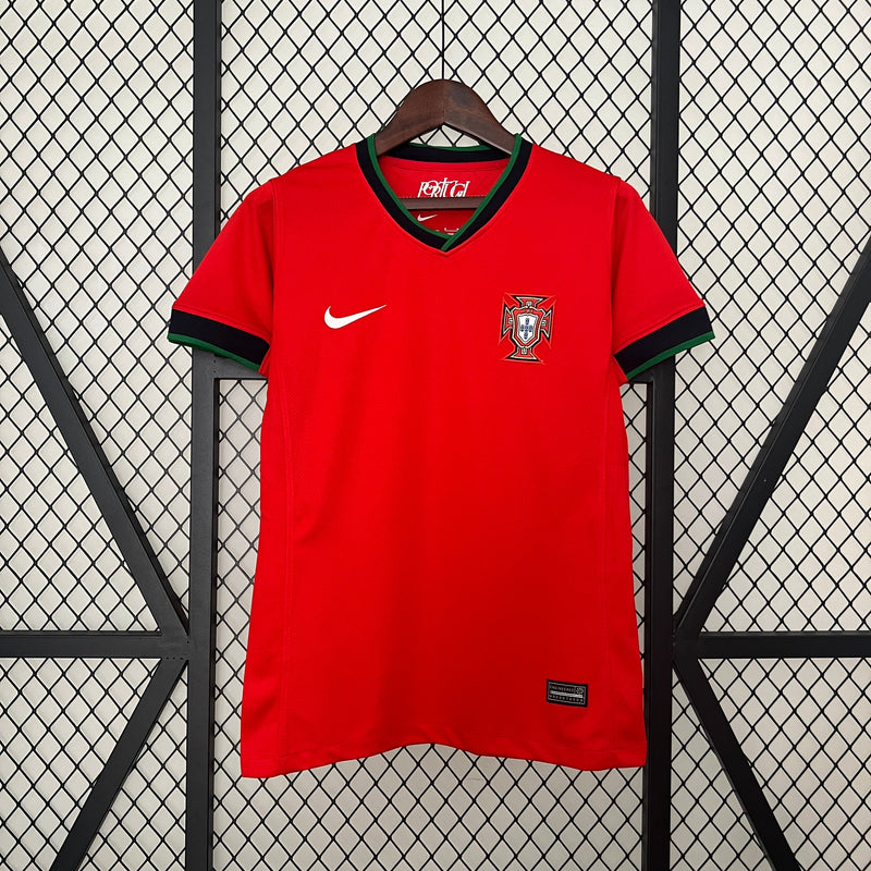 Camisa Portugal Home 24/25 Torcedor Nike Feminina - Vermelha