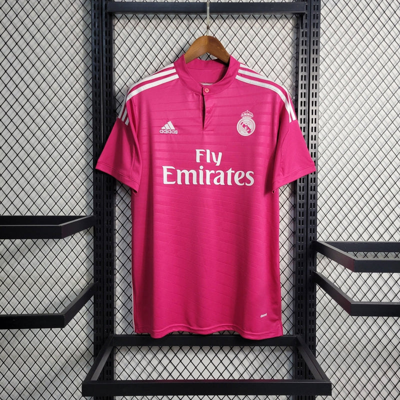 Camisa Real Madrid Retrô Third 14/15 Adidas Masculina - Rosa