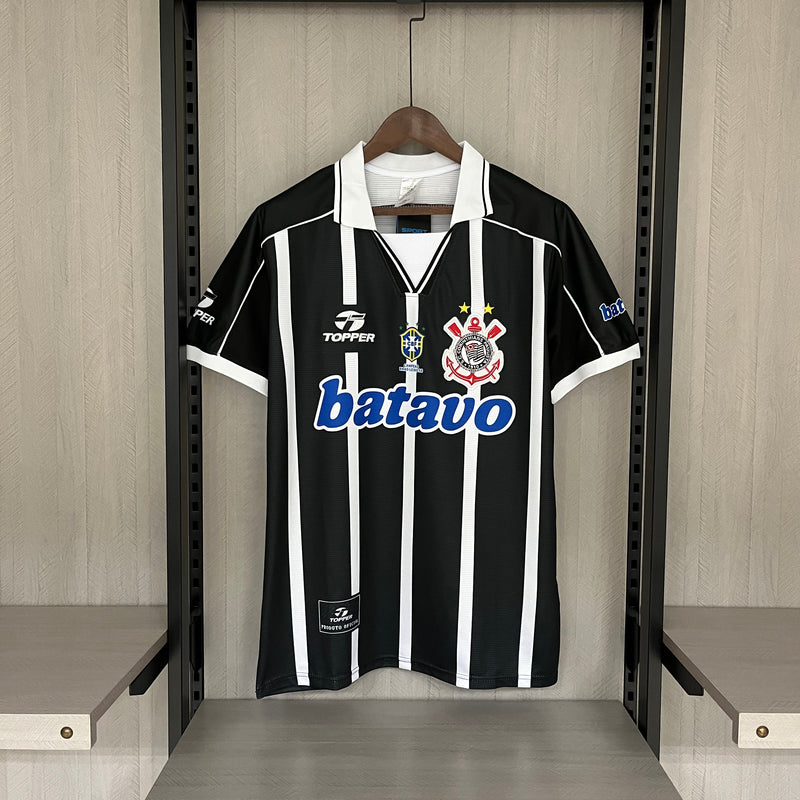 Camisa Corinthians Retro Away 1999 Torcedor Topper Masculina - Preto