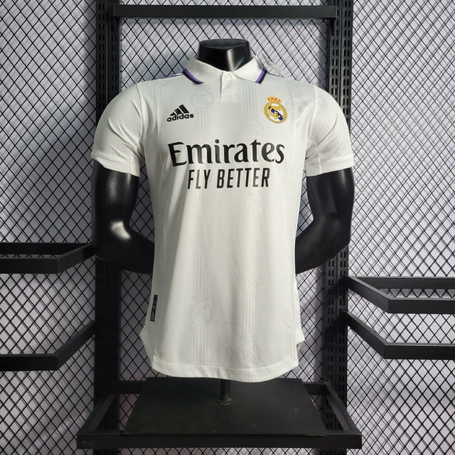 Camisa Real Madrid Home 22/23 Jogador Adidas Masculina - Branca