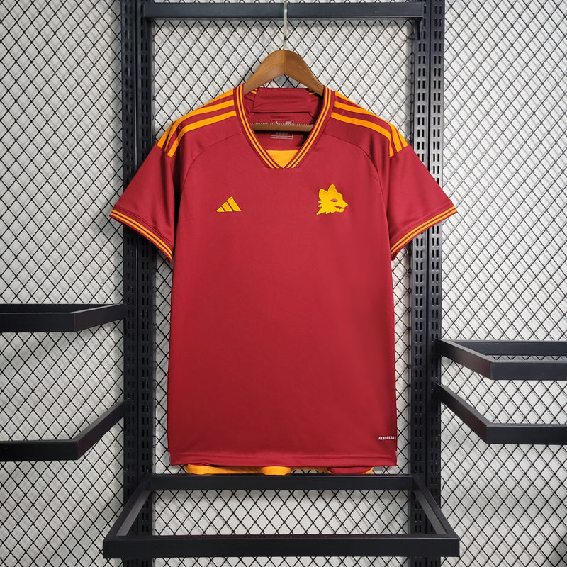 Camisa Roma 23/24 Torcedor Adidas Masculina - Vermelho