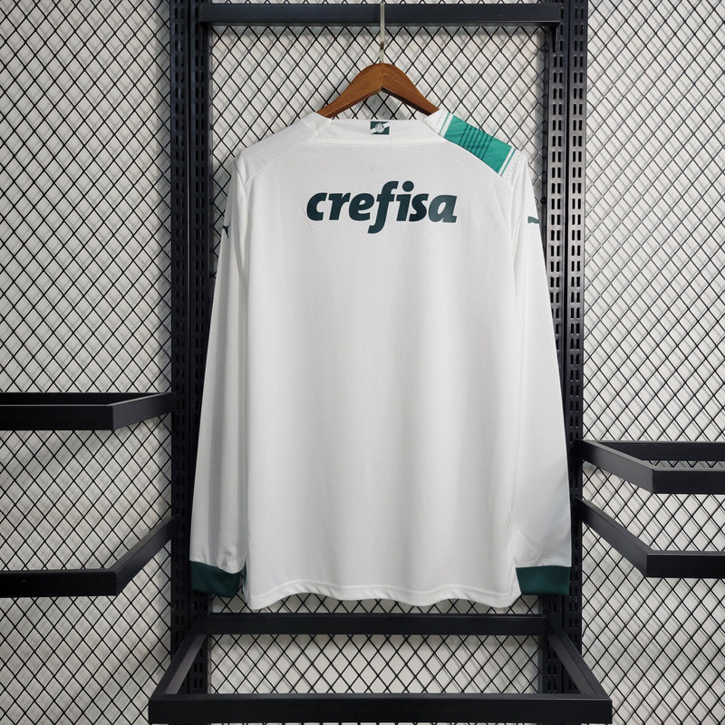 Palmeiras Away 23/24 Manga Longa Torcedor Puma Masculino - Branca