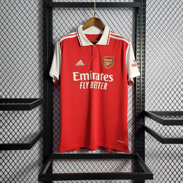 Camisa Arsenal Home 22/23 Torcedor Adidas Masculina - Vermelho e Branco