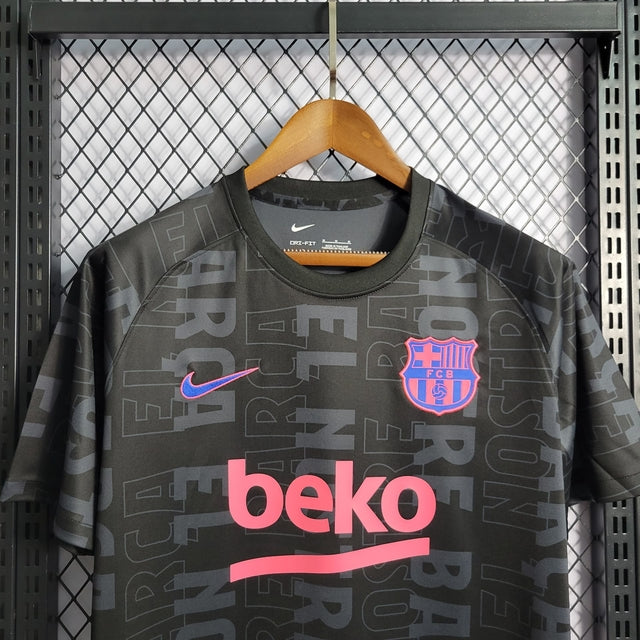 Camisa Barcelona Treino 22/23 Torcedor Nike Masculina - Preta