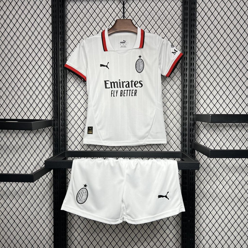 Kit Infantil Milan Away 24/25 Puma Unissex Masculina - Branco