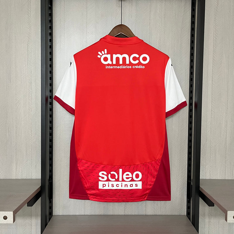 Camisa Braga Home 24/25 Torcedor Puma Masculina - Vermelho