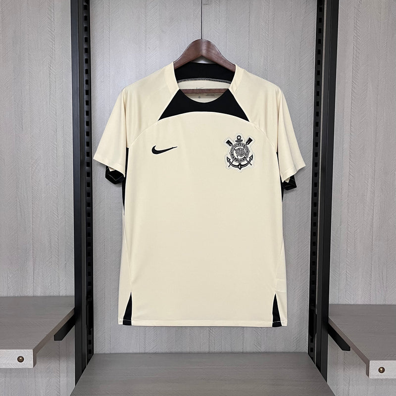 Camisa Corinthians Treino 24/25 Torcedor Nike Masculina - Bege