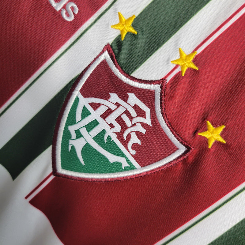 Camisa Fluminense Retrô Home 2012 Adidas Masculina - Vermelho, Branco e Verde