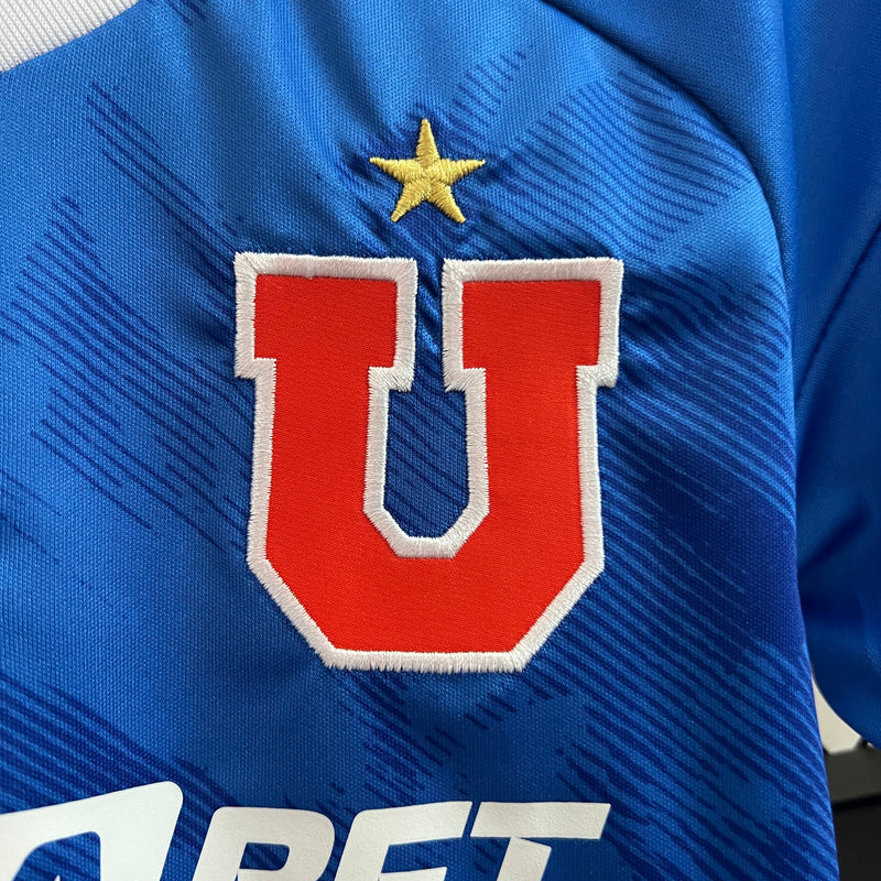 Kit Infantil Universidad de Chile Home 24/25 Unissex Adidas -  Azul