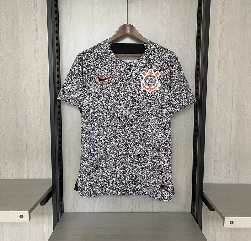 Camisa Corinthians  Pré Jogo 23/24 Torcedor Nike Masculina - Cinza