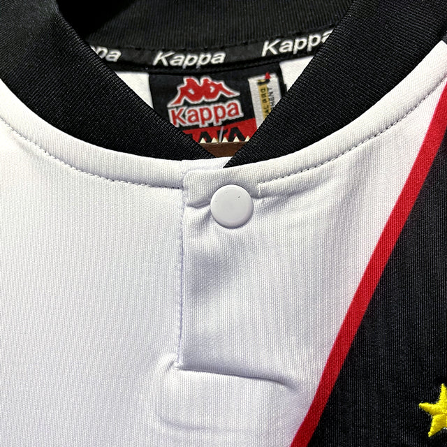 Camisa Vasco Da Gama Away Retrô 1998 Kappa Masculino - Branca e Preta