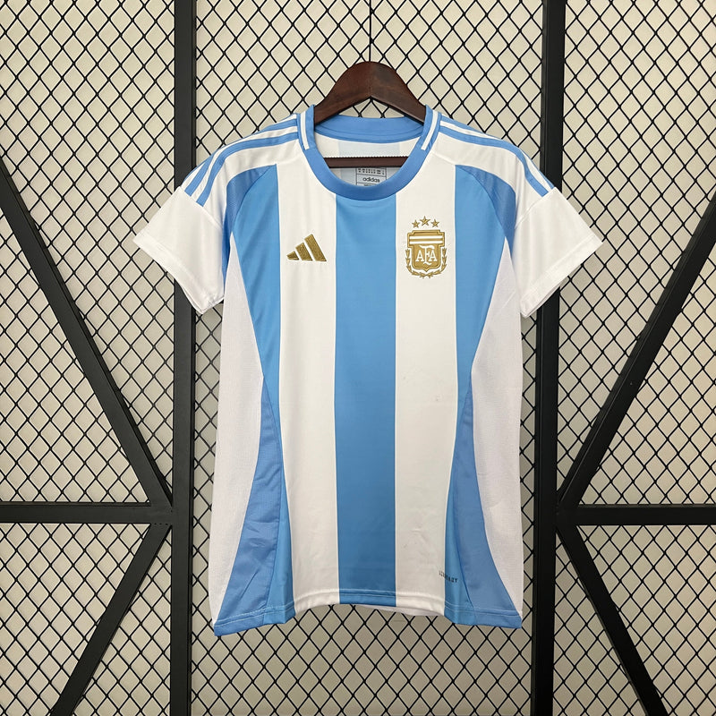 Camisa Argentina Home 24/25 Torcedor Adidas Feminina - Azul e Branca