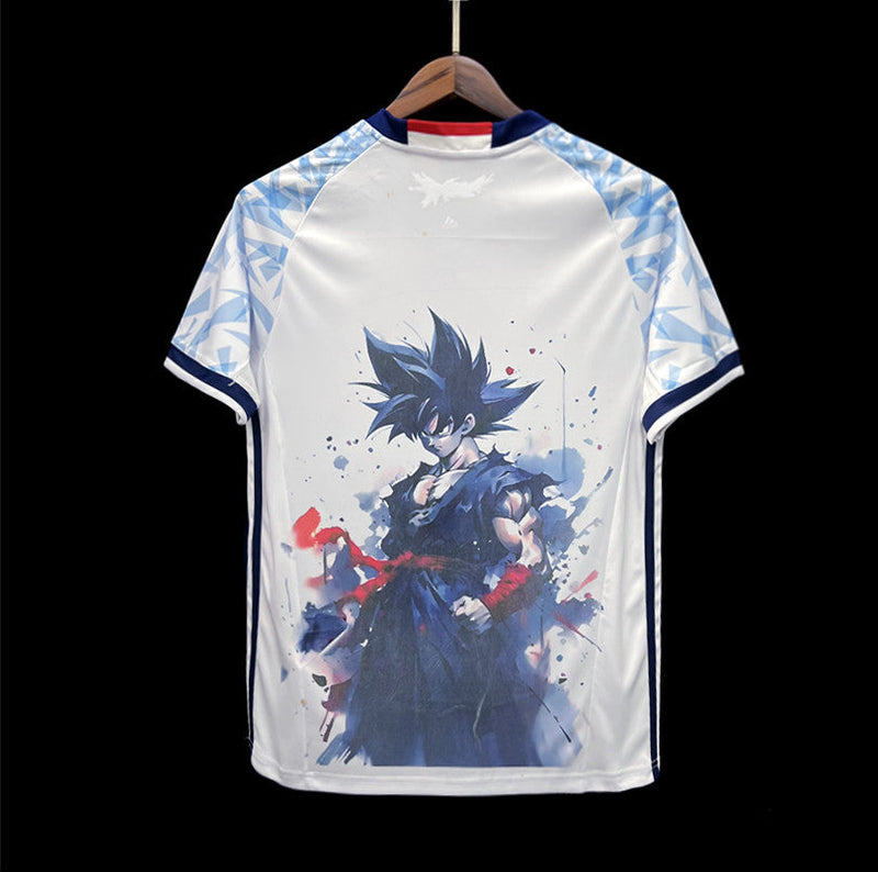 Camisa Japão Edição Dragon Ball 24/25 Torcedor Adidas Masculina - Branca e Azul