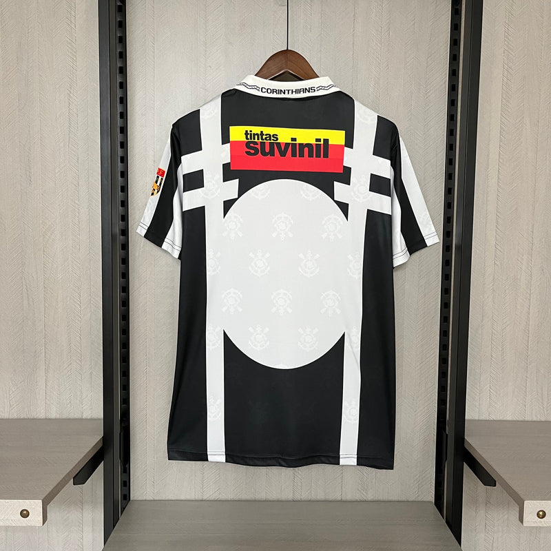 Camisa Corinthians Retro Third 95/96 Torcedor Penalty Masculina - Preto e Branco