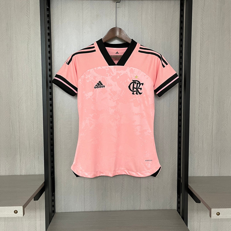 Camisa Flamengo Edição Especial Outubro Rosa 2020/21 Torcedor Adidas Feminina - Rosa