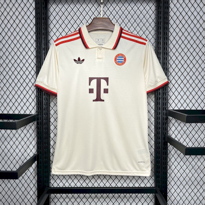 Camisa Bayern De Munique Third 24/25 Torcedor Adidas Masculino - Bege