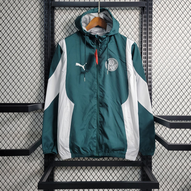 Corta Vento Palmeiras Puma Unissex - Verde e Branco