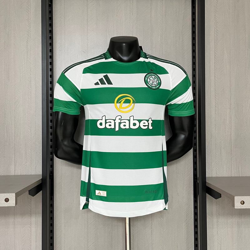 Camisa Celtic Home 24/25 Jogador Adidas Masculina - Verde e Branco