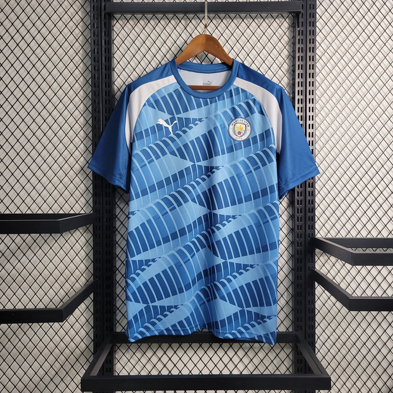 Camisa Manchester City Treino 23/24 Torcedor Puma Masculina - Azul