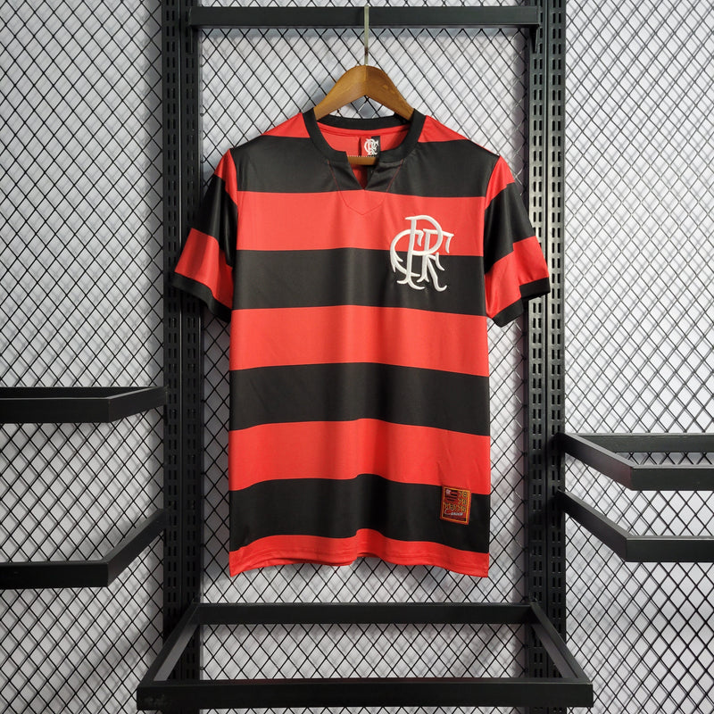 Camisa Flamengo Home Retro 78/79 Torcedor Masculina - Vermelho e Preto