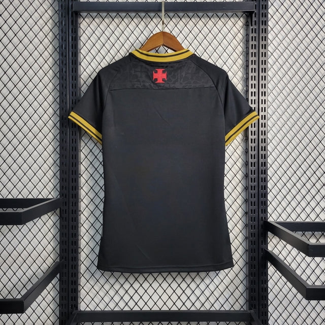 Camisa Vasco da Gama Third 22/23 Torcedor Kappa Feminino - Preta