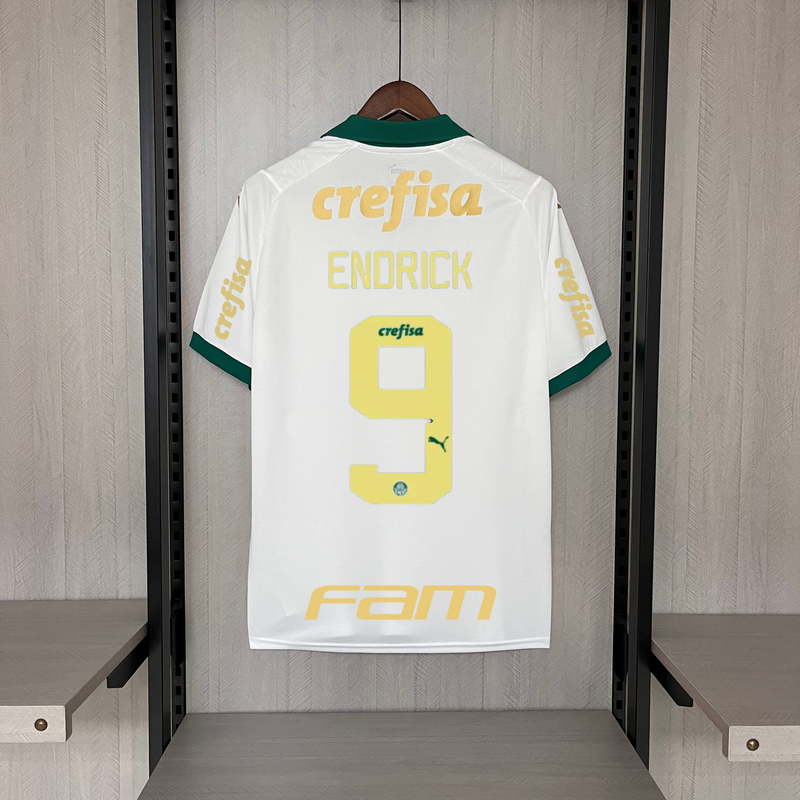 Palmeiras Away 24/25 Todos os Patrocinadores + Patch Torcedor Puma Masculino - Branca