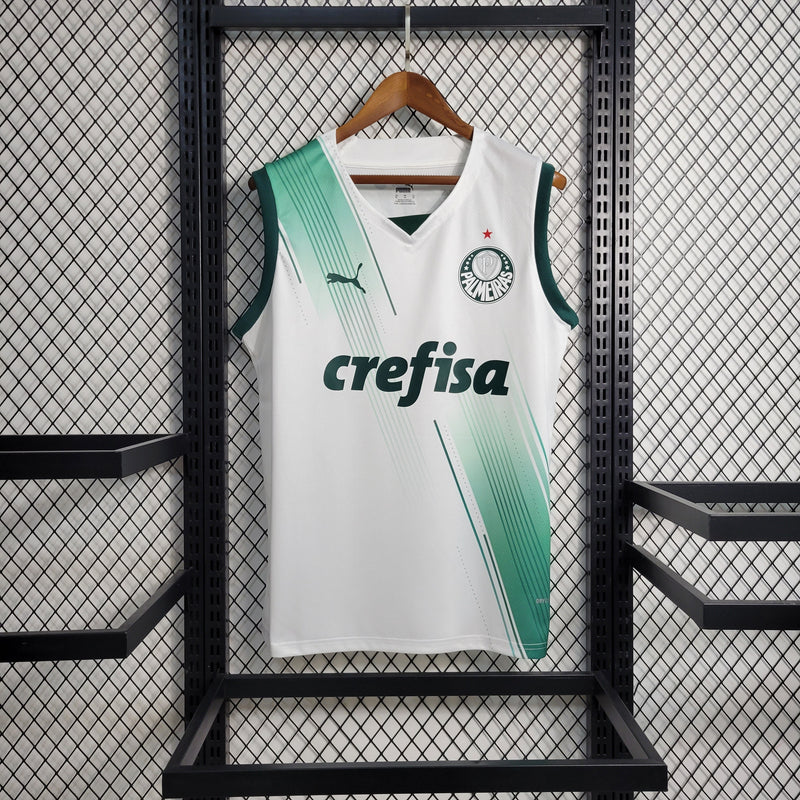 Palmeiras Away 23/24 Regata Torcedor Puma Masculino - Branca