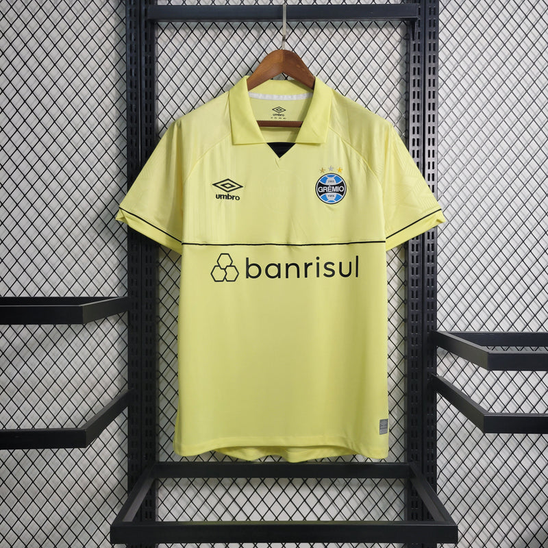 Camisa Grêmio Goleiro 23/24 Torcedor Umbro Masculino - Amarela