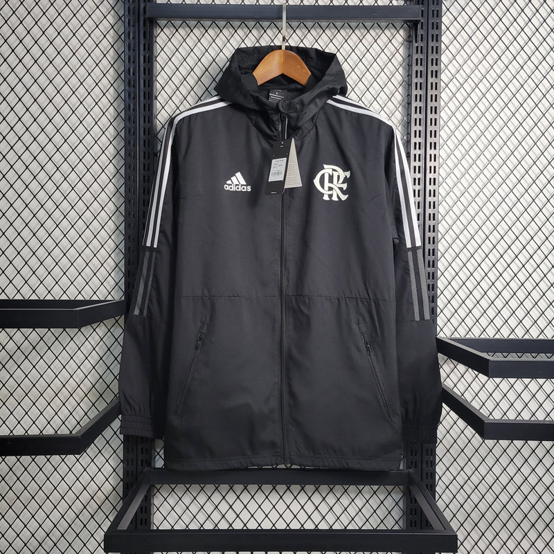 Corta Vento Flamengo 23/24 Adidas Unissex - Preto