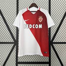 Camisa Mônaco Retro 16/17 Torcedor Nike Masculina - Vermelho e Branco