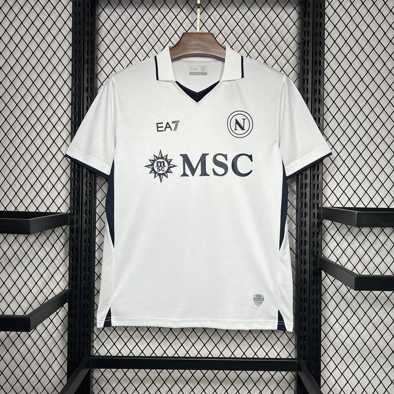 Camisa Napoli Away 24/25 Torcedor EA7 Masculina - Branco