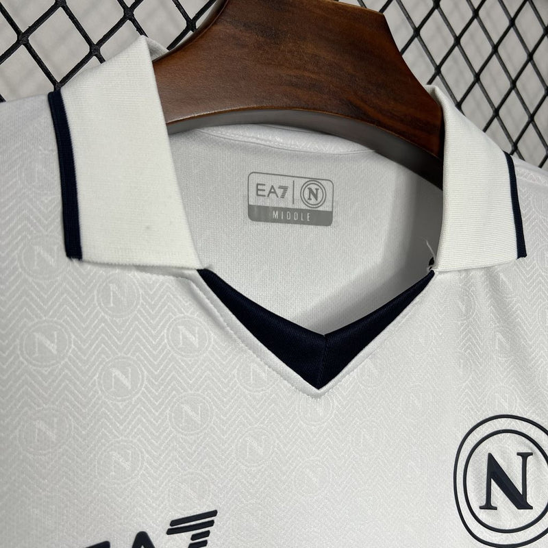 Camisa Napoli Away 24/25 Torcedor EA7 Masculina - Branco