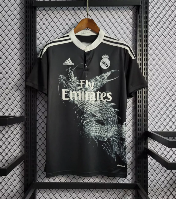 Camisa Real Madrid Retrô Away 14/15 Adidas Masculina - Preta